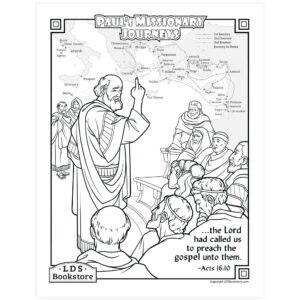 Paul s Missionary Journeys Coloring Page Printable