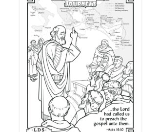Paul s Missionary Journeys Coloring Page Printable