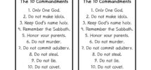 PDF Torn Paper 10 Commandments 1 Christian Preschool Printables