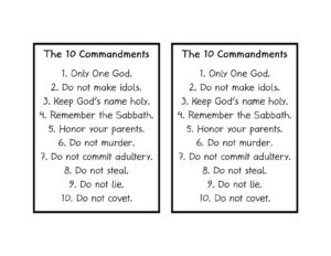 PDF Torn Paper 10 Commandments 1 Christian Preschool Printables