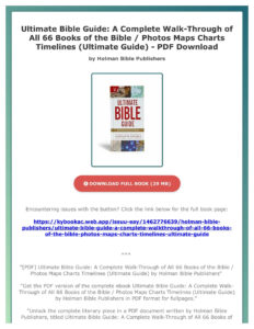 PDF Ultimate Bible Guide A Complete Walk Through Of All 66 Books Of The Bible Photos Maps Chart By MatildaRogahnno Issuu