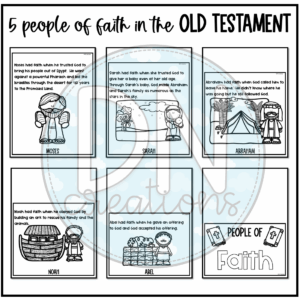 People Of Faith Bible Flip Book Hebrews 11 Activity Faith Sunday School Activity Classful