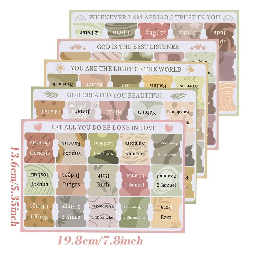 Colorful Bible Tabs Printable