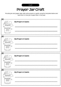 Prayer Jar Craft A Simple Faith Filled Activity For Your New Year Bible Lesson Free Bible Worksheets