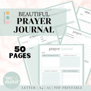 Prayer Journal Bible Study Gratitude Journal God Digital Planner Jesus PDF Download Daily Prayer Printable Planner Prayer Cards PDF Etsy