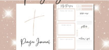 Prayer Journal Printable Template With Bible Verse Gratitude Prayers Bible Study And Daily Prayer Printable Planner For Tracking Prayers Etsy
