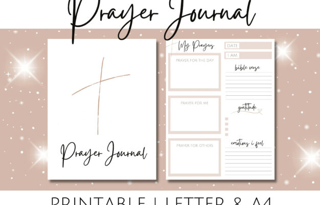 Prayer Journal Printable Template With Bible Verse Gratitude Prayers Bible Study And Daily Prayer Printable Planner For Tracking Prayers Etsy
