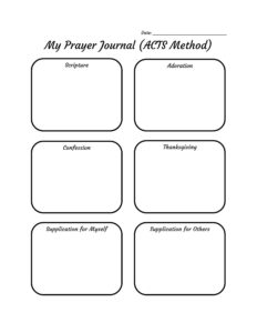 Prayer Journal Templates Joyful Moments In Christ