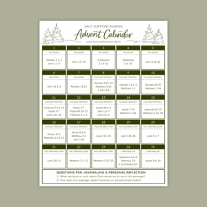Preparing For Christmas Plus A Free Printable Advent Reading Plan