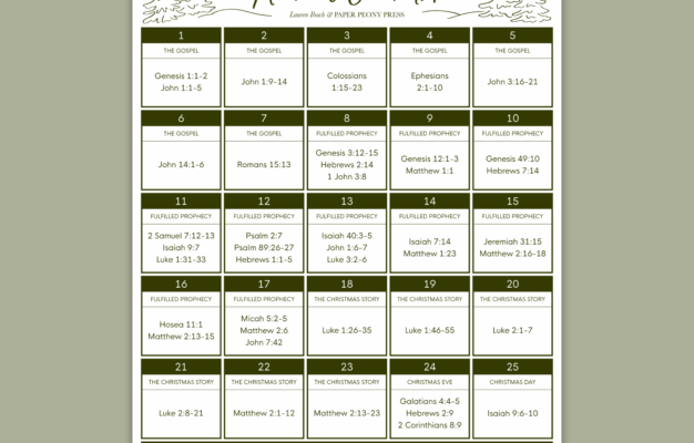 Preparing For Christmas Plus A Free Printable Advent Reading Plan