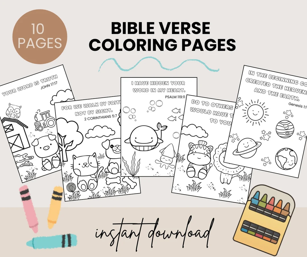 Printable Bible Pictures for Kids