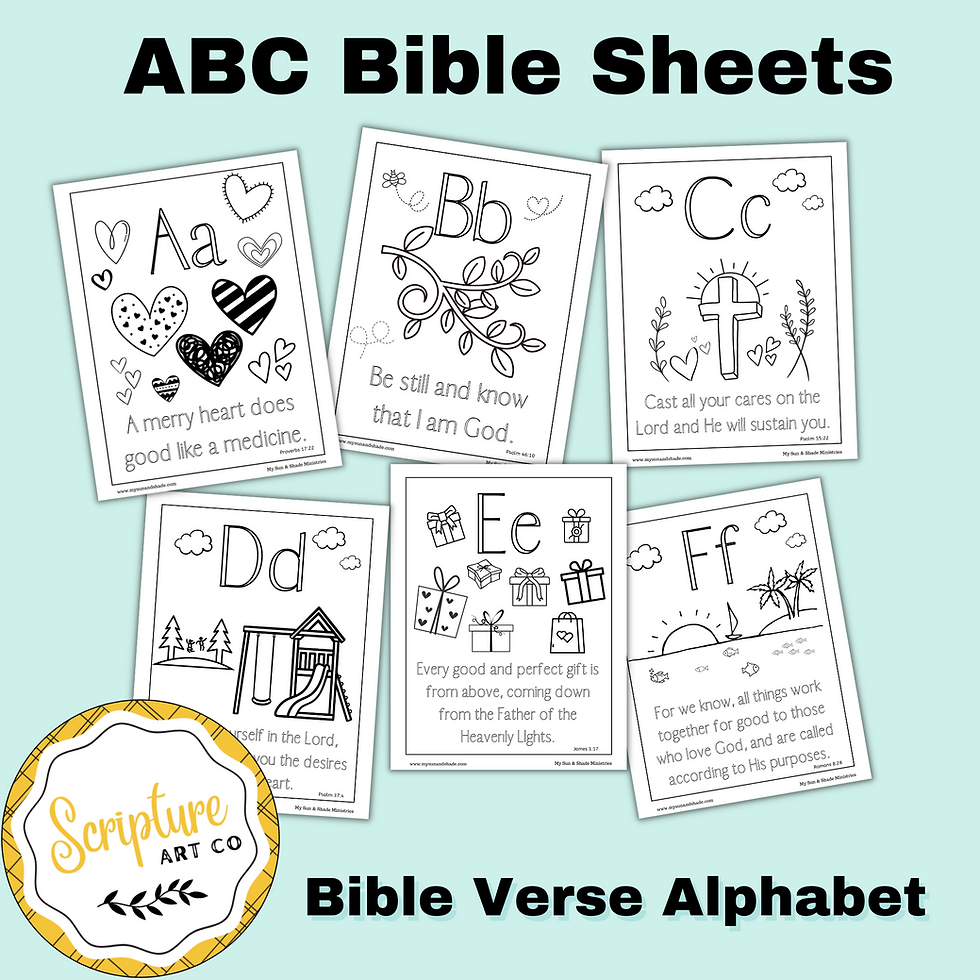 Alphabet Bible Verses Printable