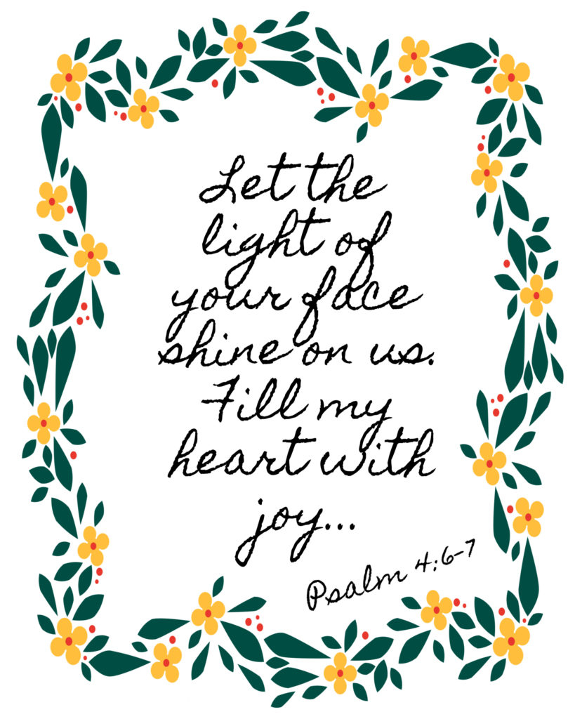 Pretty Bible Verse Printables Psalm 4 White Arrows Home