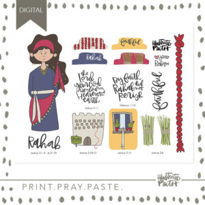 Print Pray Kids Cutouts Rahab Illustrated Faith