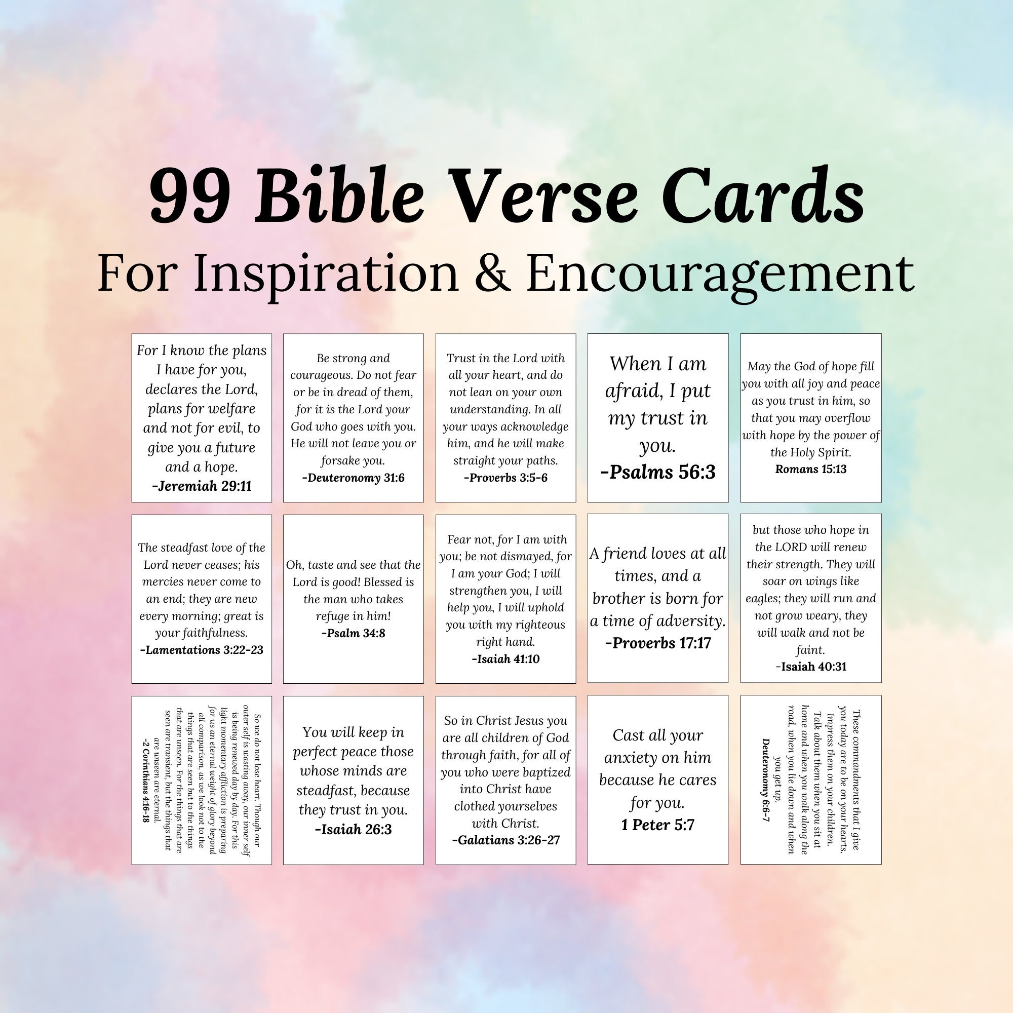 PRINTABLE 365 Bible Verses Of Encouragement For Jar Gift Worksheets Library