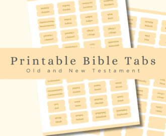 Printable Aesthetic Bible Tabs Bible Journaling 66 Books Of The Bible Free Page Of Blank Tabs DIY Bible Tabs Etsy
