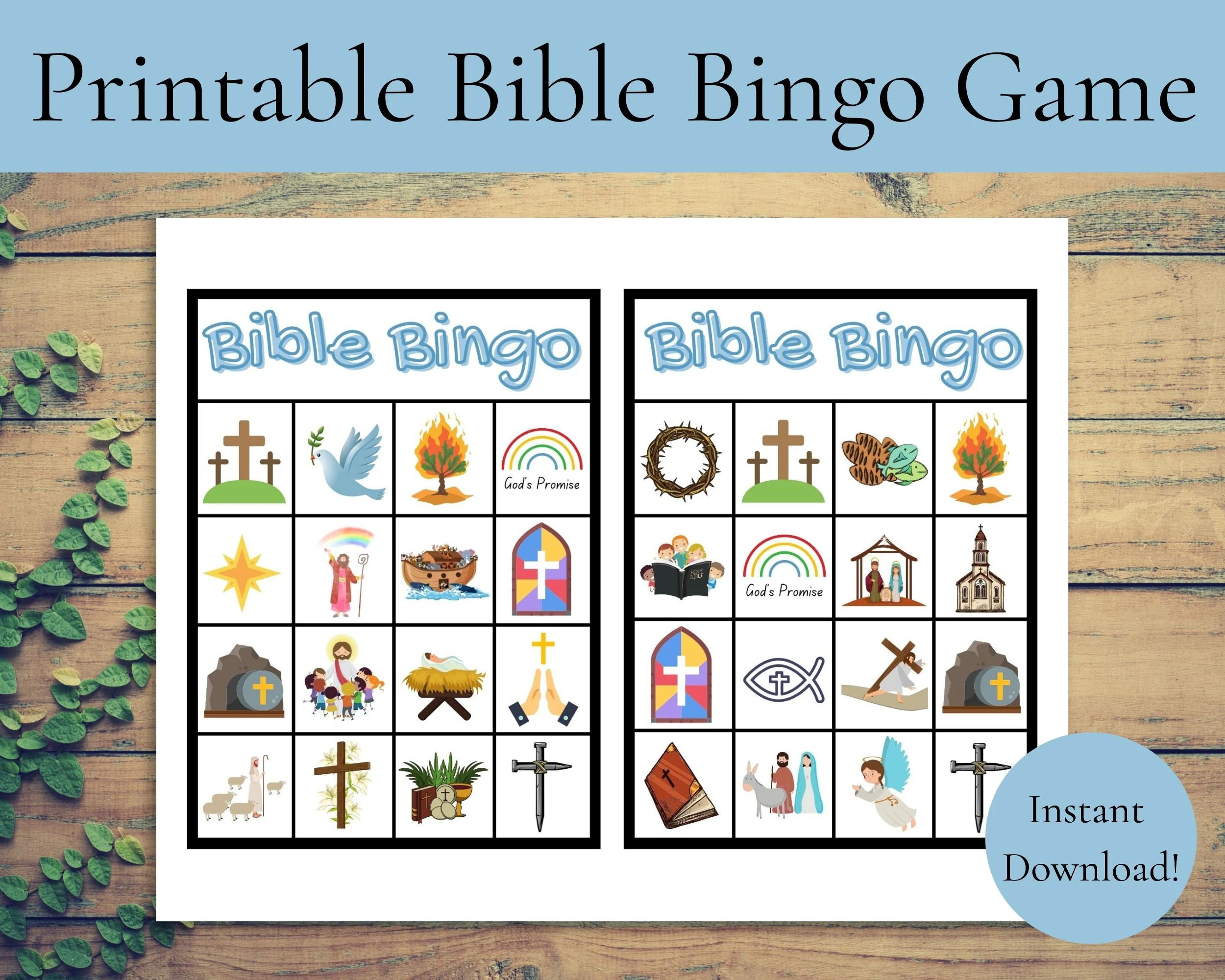 Printable Bible Games for Kids