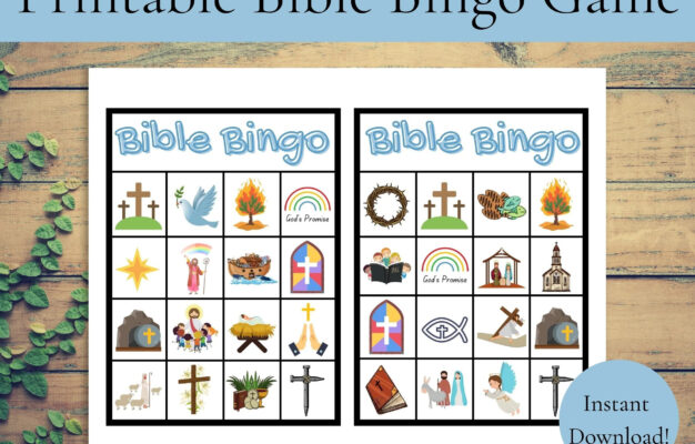 Printable Bible Bingo Game Instant Download Bible Bingo Game Church Bingo Game Classroom Bible Bingo Game Kids Bible Bingo Game Etsy