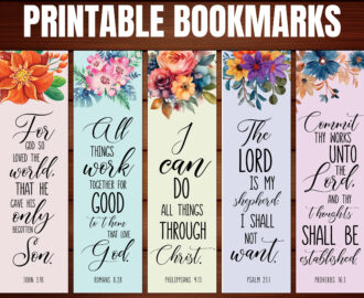 Printable Bible Bookmarks Printable Party Favors