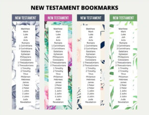 Printable Bible Bookmarks Printable Party Favors