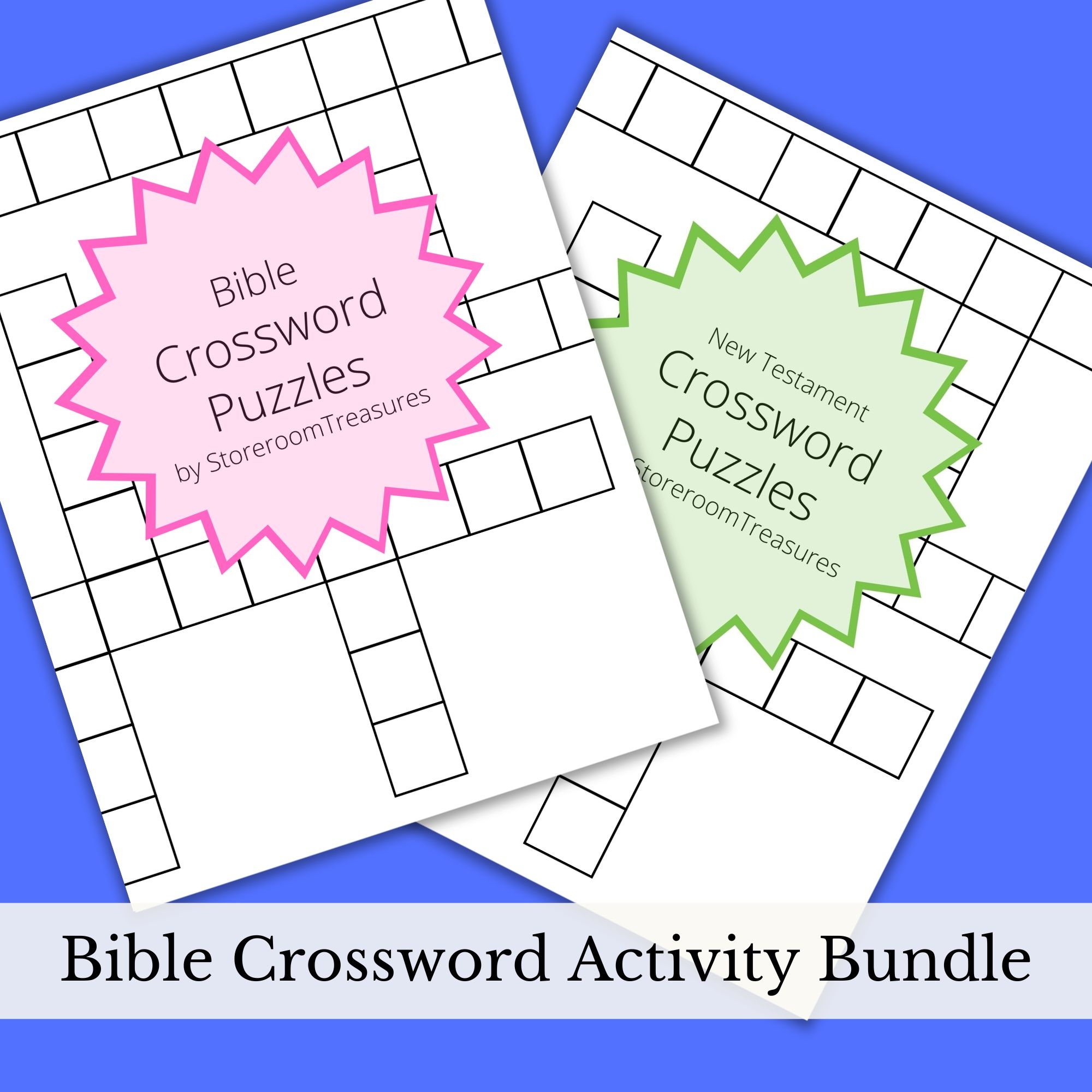 Bible Crossword Puzzles Printable PDF