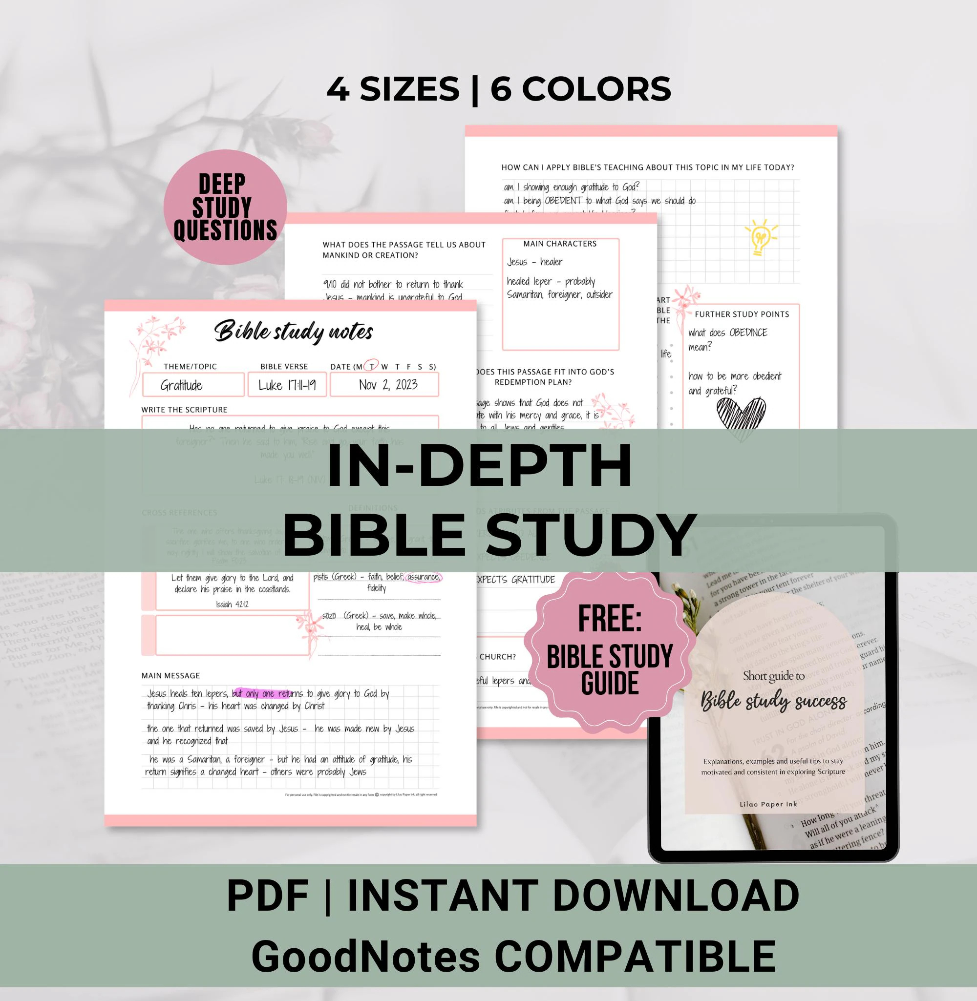 Printable Bible Journaling Templates Etsy