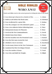 Printable Bible Puzzles Etsy