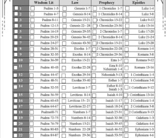 Printable Bible Reading Plan Minimalist Style Etsy