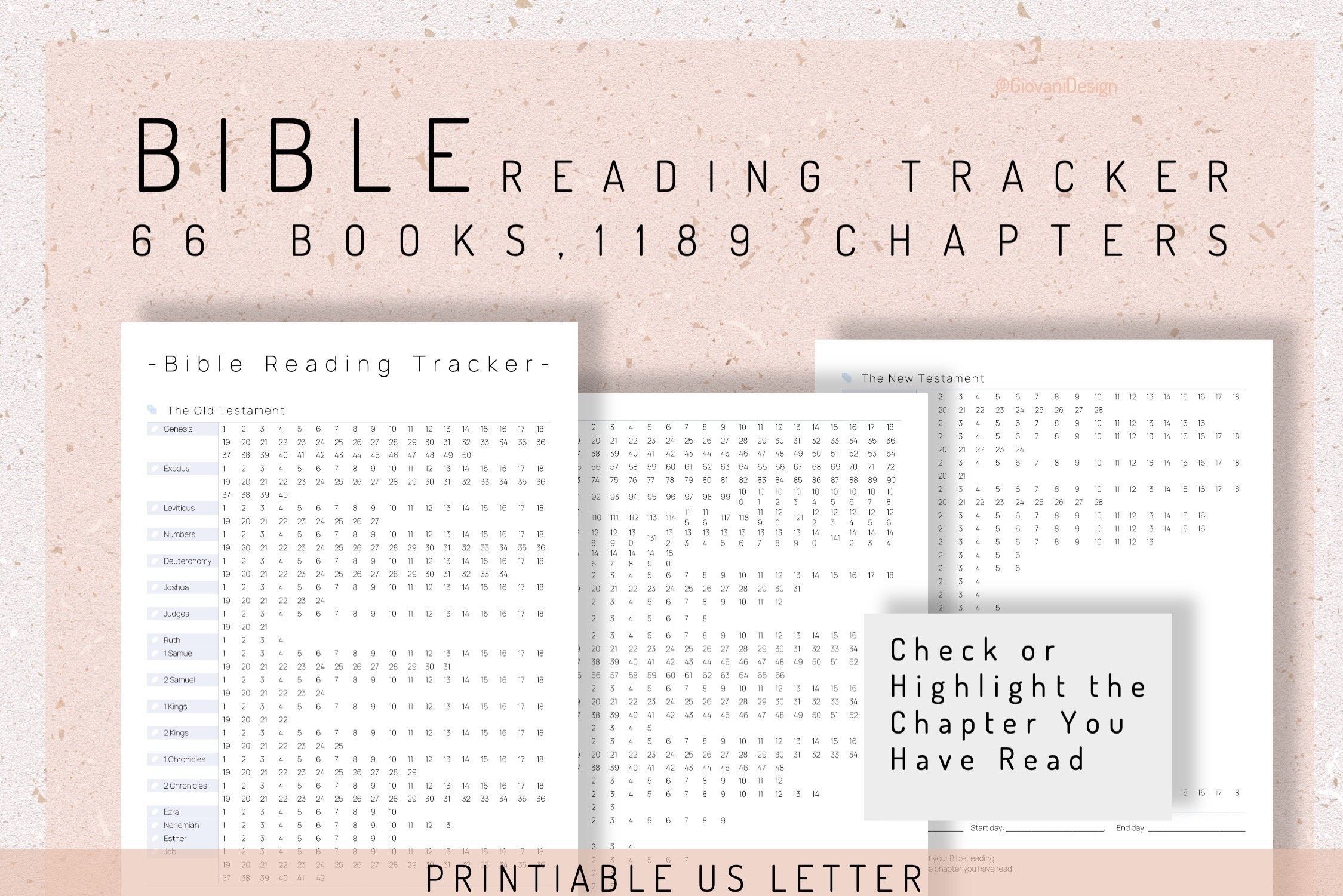 Printable Bible Reading Planner For 2022