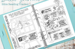 Printable Bible Reading Tracker Pages For Planners And Journals Fits A5 And Half US Letter Plants And Stained Glass Themed Etsy