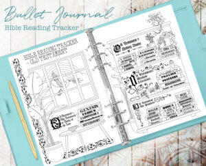 Printable Bible Reading Tracker Pages For Planners And Journals Fits A5 And Half US Letter Plants And Stained Glass Themed Etsy