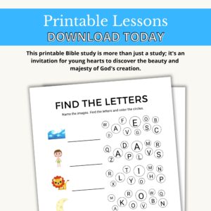 Printable Bible Study For Older Kids Creation Bible Study Classful