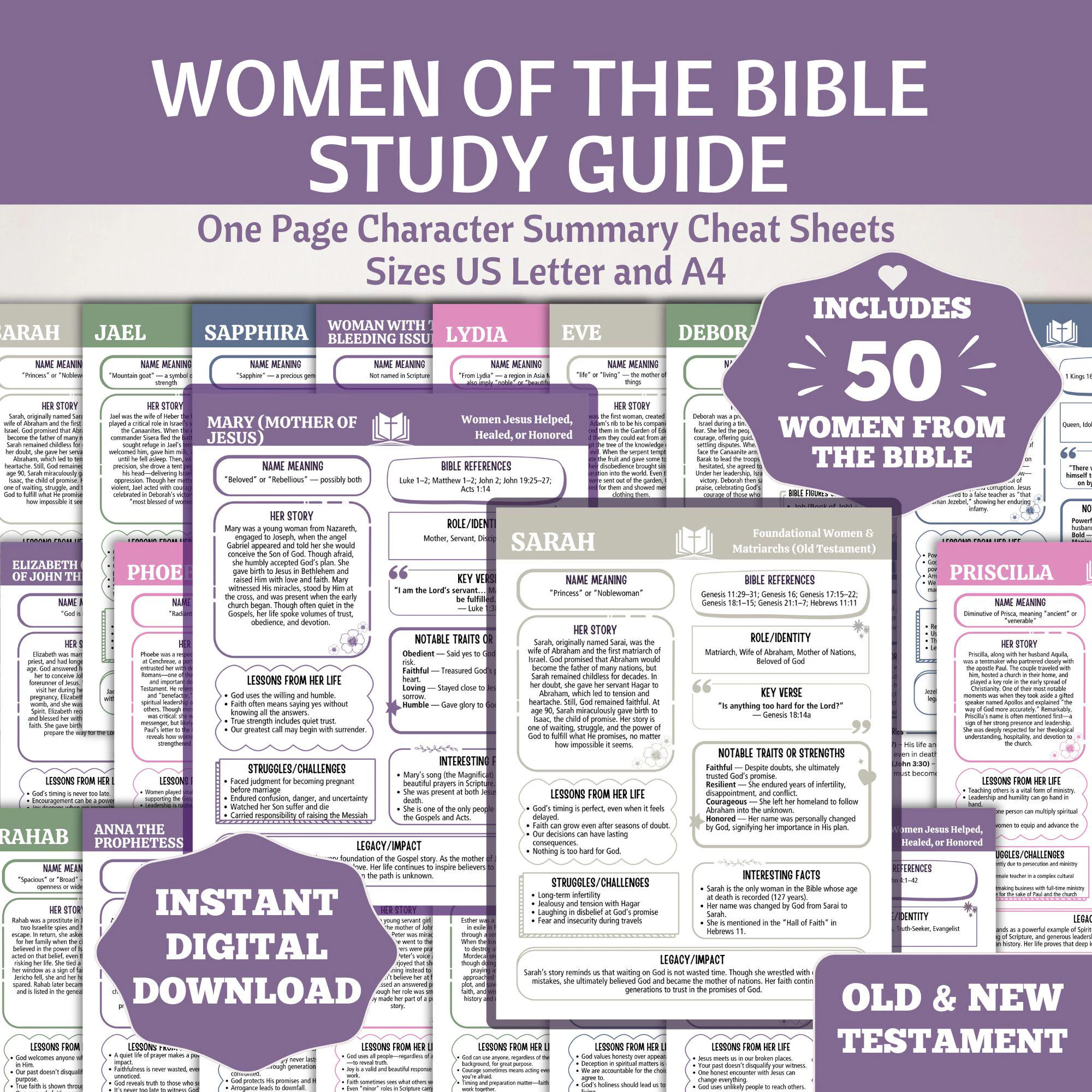 Printable Bible Study For Woman Etsy