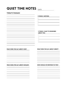 printable bible study note template etsy
