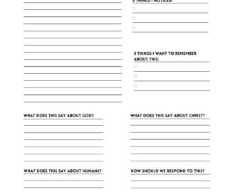 Printable Bible Study Note Template Etsy