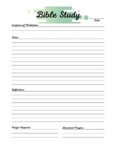 Printable Bible Study Sheets Sermon Notes Etsy Worksheets Library