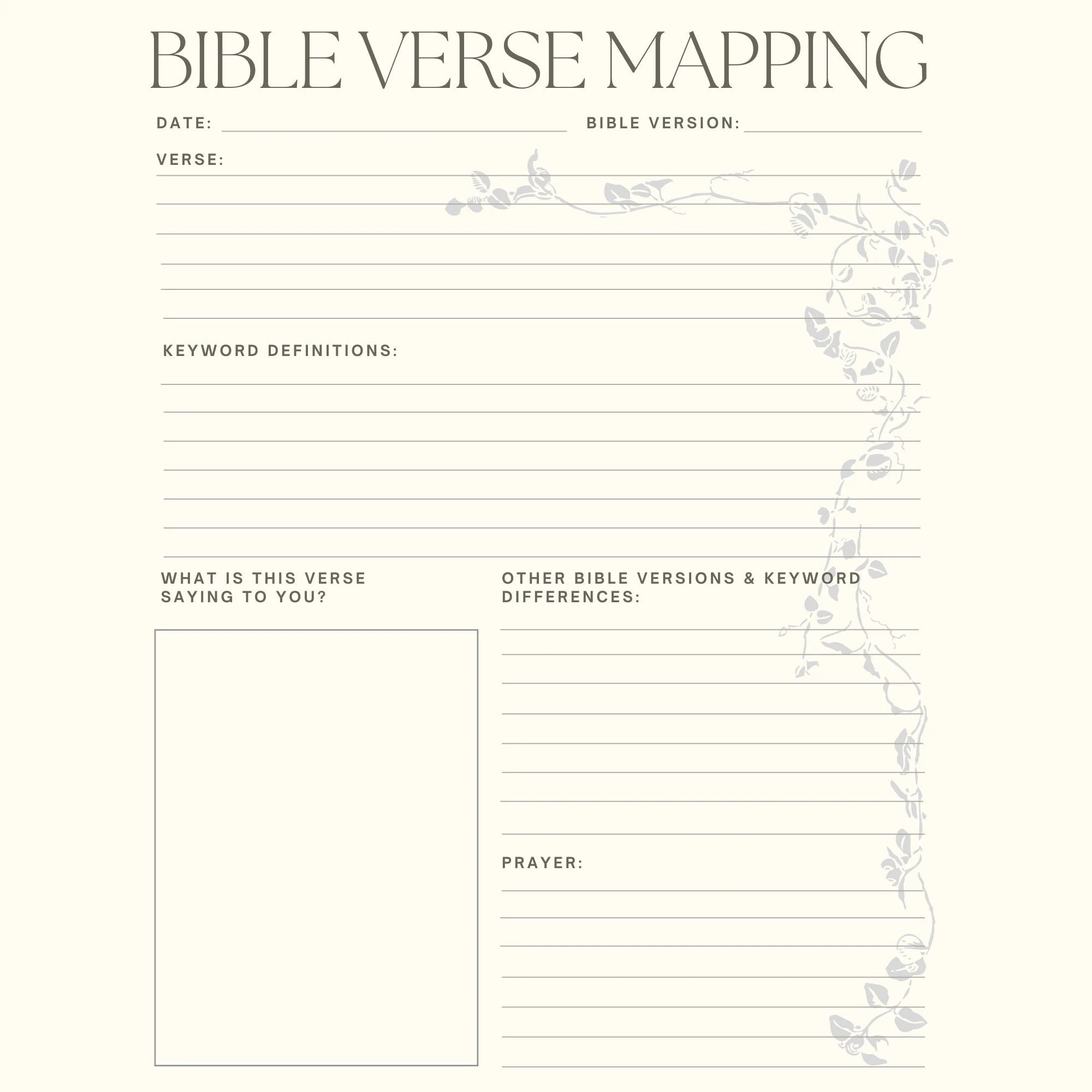 Free Printable Bible Mapping