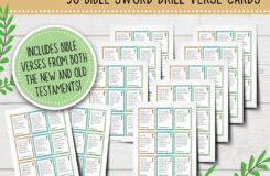 Printable Bible Sword Drills Bible Sword Drill Verses Bible Verse Cards Christian Games For Kids Sunday School Bible Study Games Etsy
