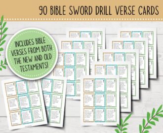 Printable Bible Sword Drills Bible Sword Drill Verses Bible Verse Cards Christian Games For Kids Sunday School Bible Study Games Etsy