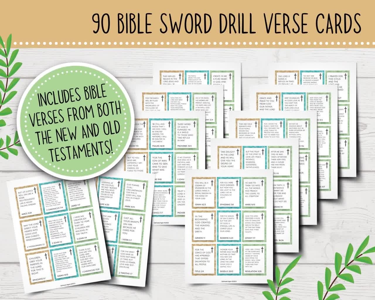 Bible Drills for Adults Printables