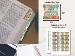 Printable Bible Tabs Bible Journaling Tabs Shabby Chic Book Tabs 66 Books Of Bible Blank Tabs Printable Bible Book Tracker