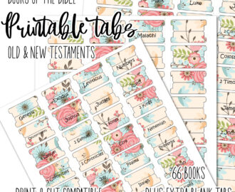 Printable Bible Tabs Download 66 Books Of Bible Cricut Print And Cut Etsy