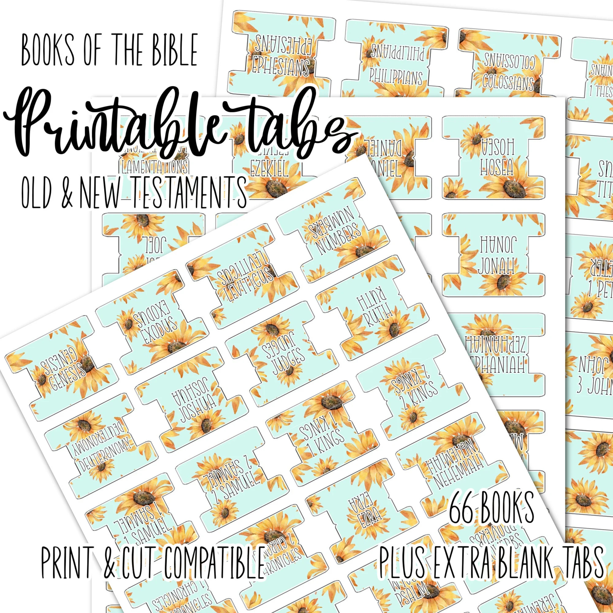 Free Printable Bible Book Tabs