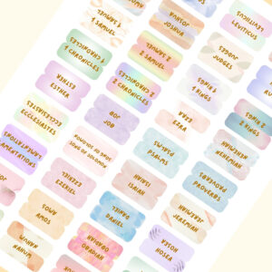 Printable Bible Tabs In Pastel Colors Bible Journaling 66 Books Of The Bible Free Page Of Blank Tabs DIY Bible Tabs Etsy