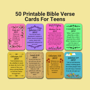 printable bible verse cards for teens bible study tools memory