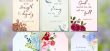 Printable Bible Verse Gift Tags For Women Inspirational Scripture Quotes For Her Christian DIY Party Favors Floral Watercolor Hang Tag Etsy