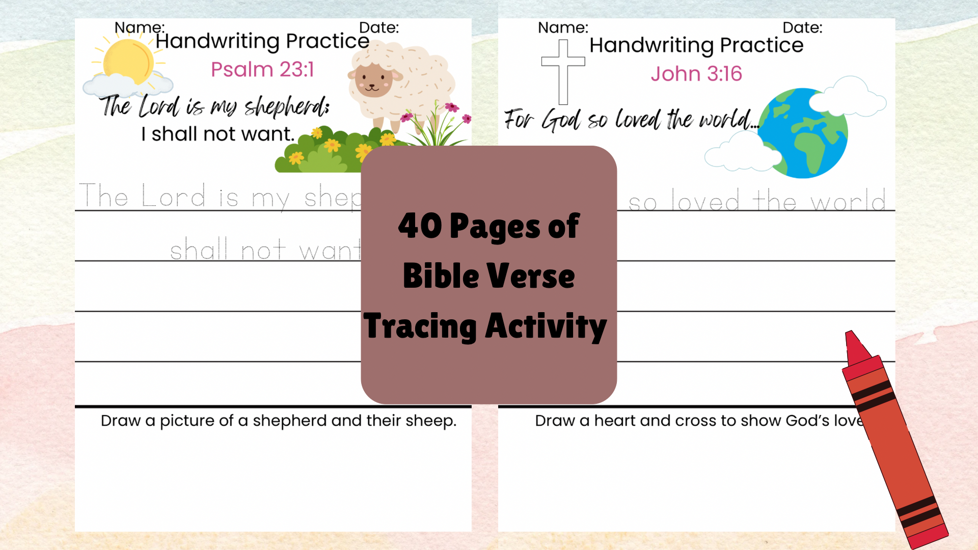 Free Printable Bible Study Activities for Kids