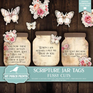 Printable Bible Verses In Jar Etsy