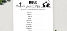 Printable Bible Word Scramble Bible Games Fun Christian Youth Group Game Sunday School Church Study Activity For Kids And Adults