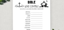 Printable Bible Word Scramble Bible Games Fun Christian Youth Group Game Sunday School Church Study Activity For Kids And Adults Etsy